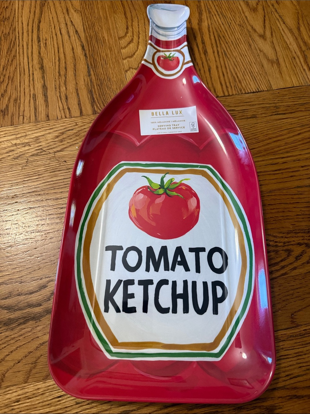 Bella Luxx Red Tomato Ketchup Serving Platter